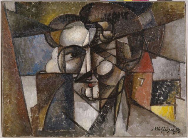 Albert Gleizes: Head in a Landscape (Tête dans un paysage) 1912–13 Oil on canvas Solomon R. Guggenheim Museum, New York,  The Hilla Rebay Collection