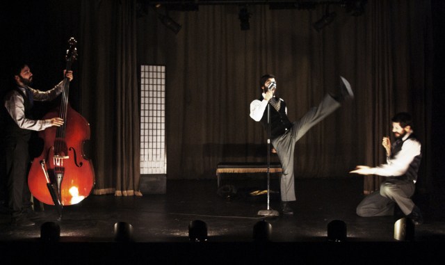 Left to right, Arif Mirabdolbaghi, Adam Paolozza,  & Viktor Lukawski (photo: Lacey Creighton)