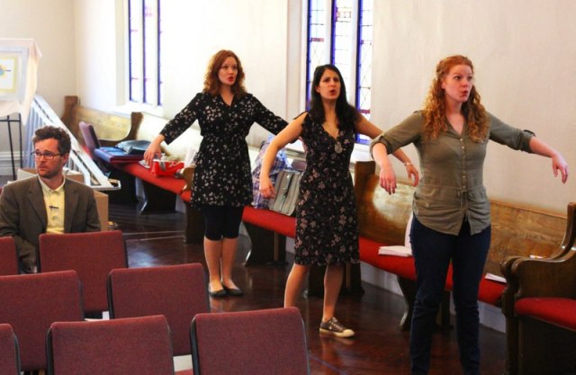 From the first week of rehearsal for Airline Icarus 