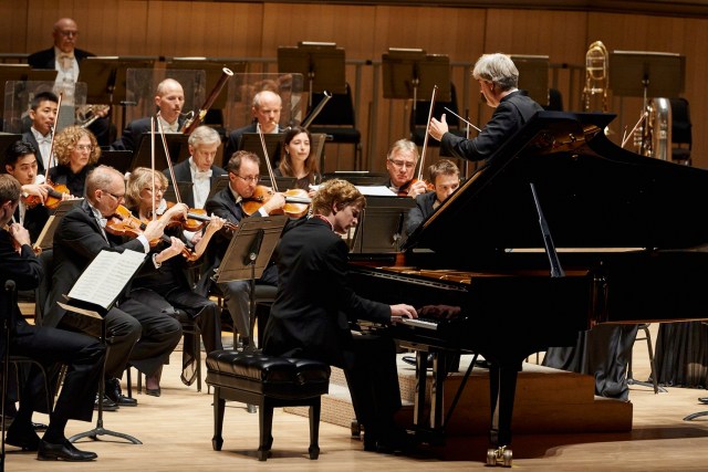 TSO Nov 20, 2014 Thomas Dausgaard, conductor and Jan Lisiecki, piano (photograph: Malcolm Cook)