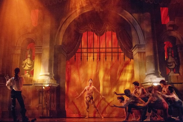 Mireille Lebel (Orpheus) with Artists of Atelier Ballet. Photo by Bruce Zinger.