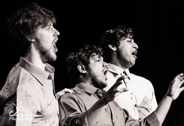 Left to right: Peter Warren Asitha Tennekoon and Janaka Welihinda (photo: Ian G McIntosh)
