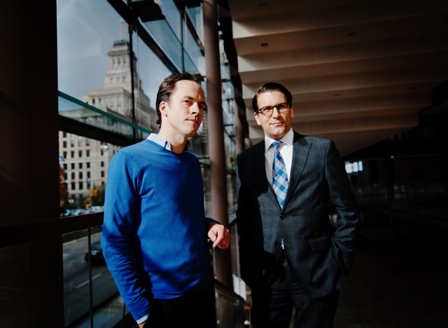 COC Music Director Johannes Debus and COC General Director Alexander Neef. (Photo: bohuang.ca) 